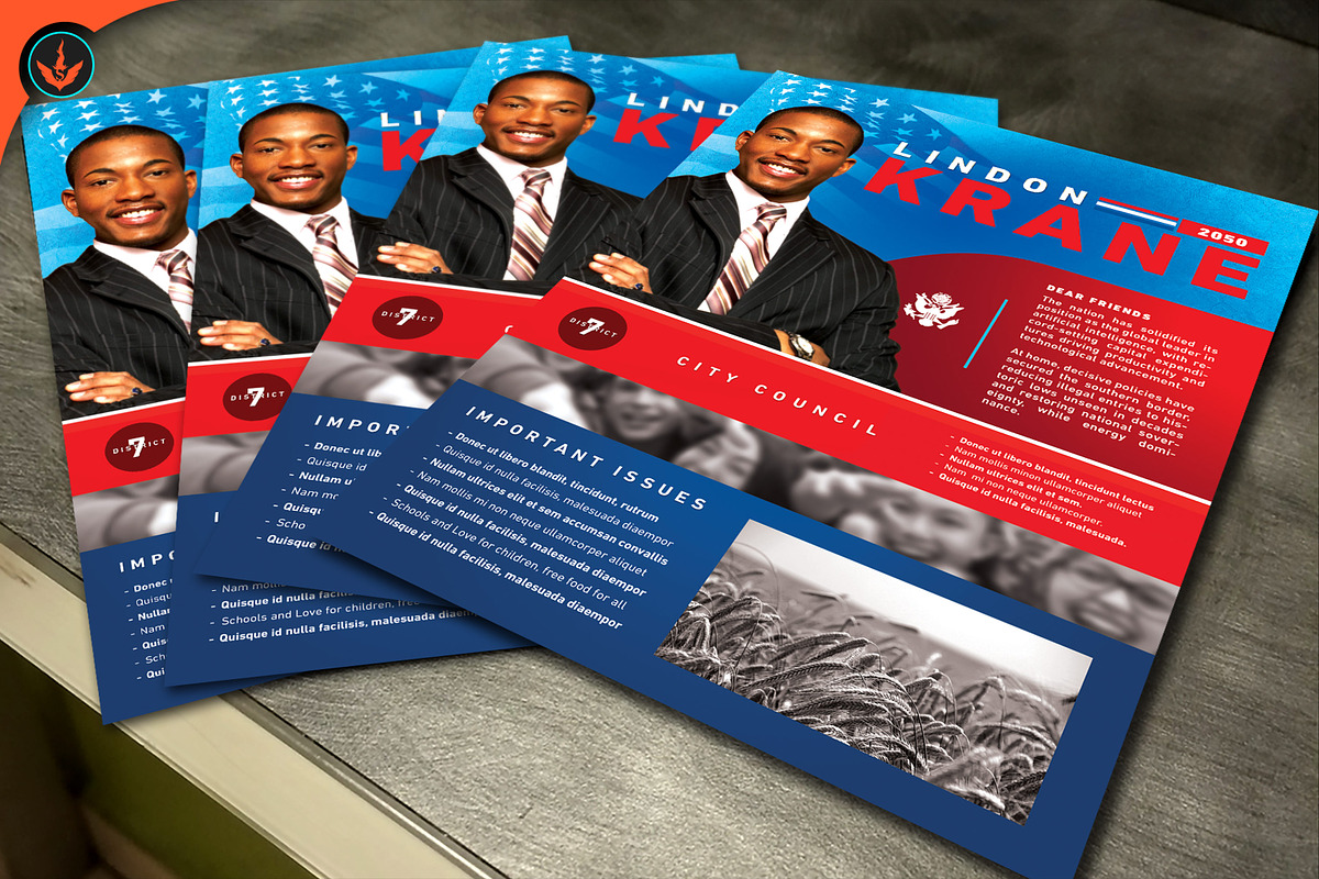 Political Candidate Flyer Template, a Flyer Template by SeraphimChris (Photo 5 of 5)