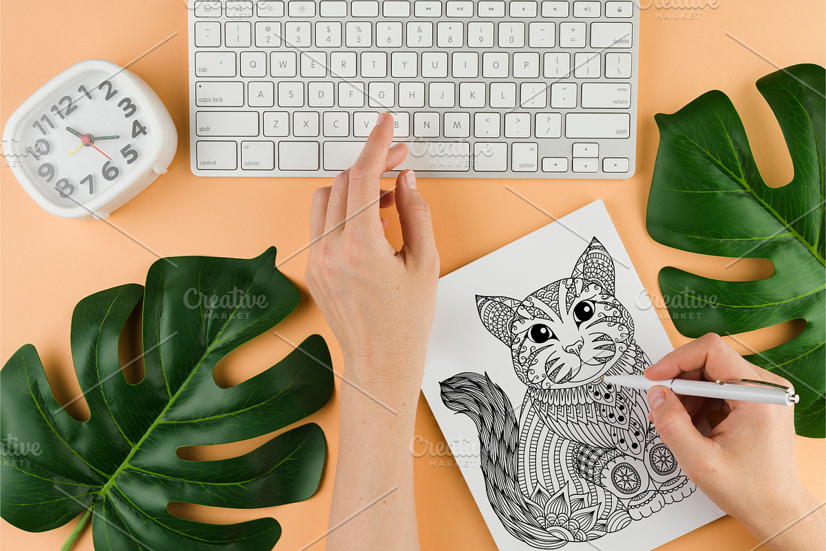 150 Animals Mandala Coloring Vector, an Animal Illustration by Blue Digital Studio (Photo 2 of 9)