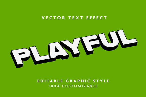 Isometric Blocky Modern Text Effect preview 3