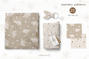 Kids Christmas clipart & pattern, an Animal Illustration by polikarpovaart (Thumbnail 8 of 14)