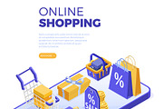 Online Internet Shopping Delivery, a Person Illustration by TAlex (Thumbnail 4 of 6)