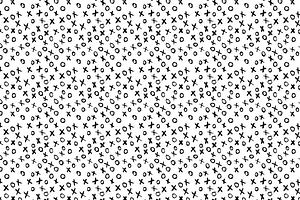 Sketch XO Vector Seamless Pattern