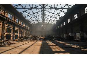 Abandoned factory ruin with skeletal, an Industrial Photo by Igor Tichonow