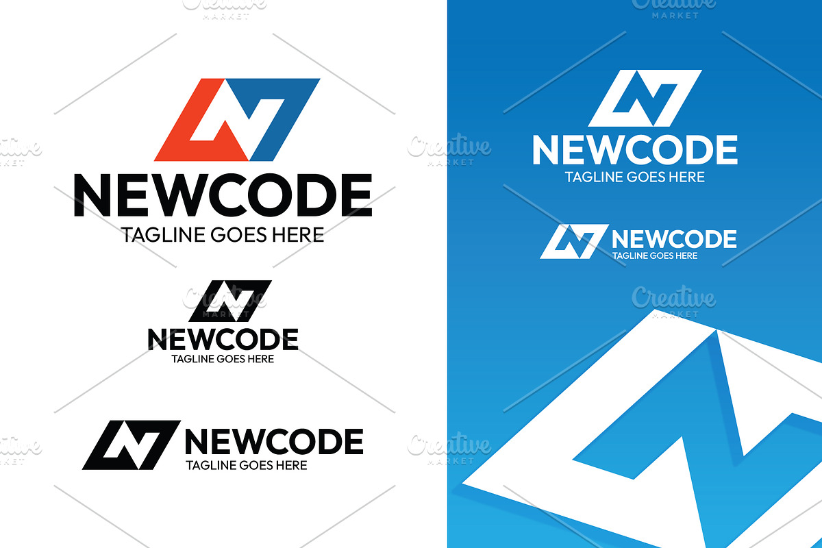 Letter N Logo-New Code, a Branding & Logo Template by Logo Lab (Photo 1 of 2)