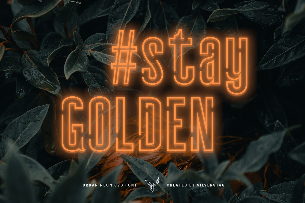 7EVEN SVG - Urban Neon Font Pack preview 5