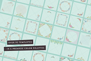 Floral social media templates, a Social Media Template by Jelligun (Thumbnail 6 of 7)