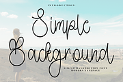 Simple Background, a Handwritten Font by FreshTypeINK (Thumbnail 1 of 7)