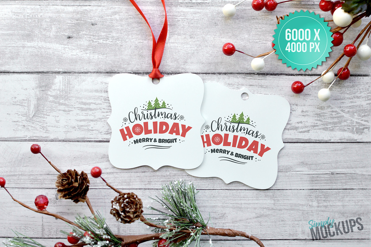 Prague Ornament Mockup - 2 Sided, a Product Mockup by Simply Mockups (Photo 2 of 2)