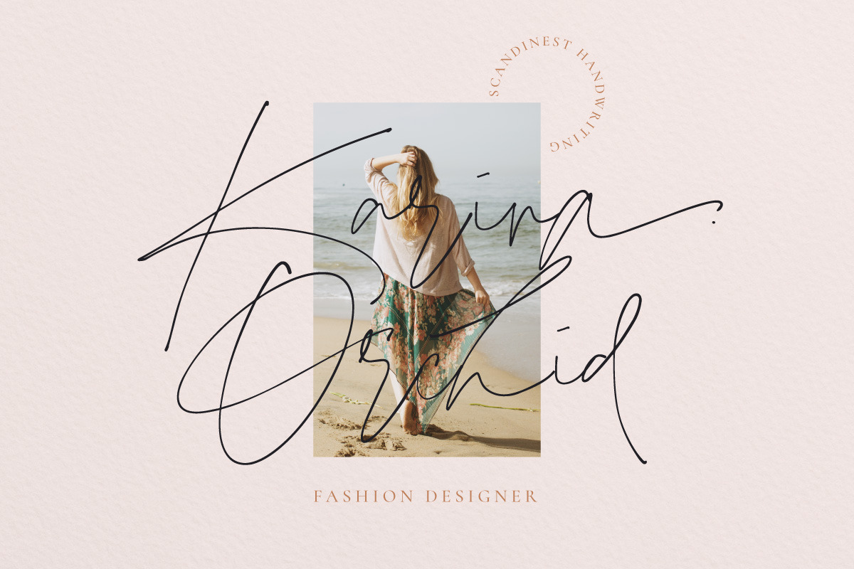 Scandinest - Signature With Ligature, a Script Font by Dirtytemp Studio (Photo 5 of 16)