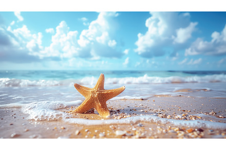 Sandy tropical beach against blue, a Holiday Photo by Rodica Ciorba