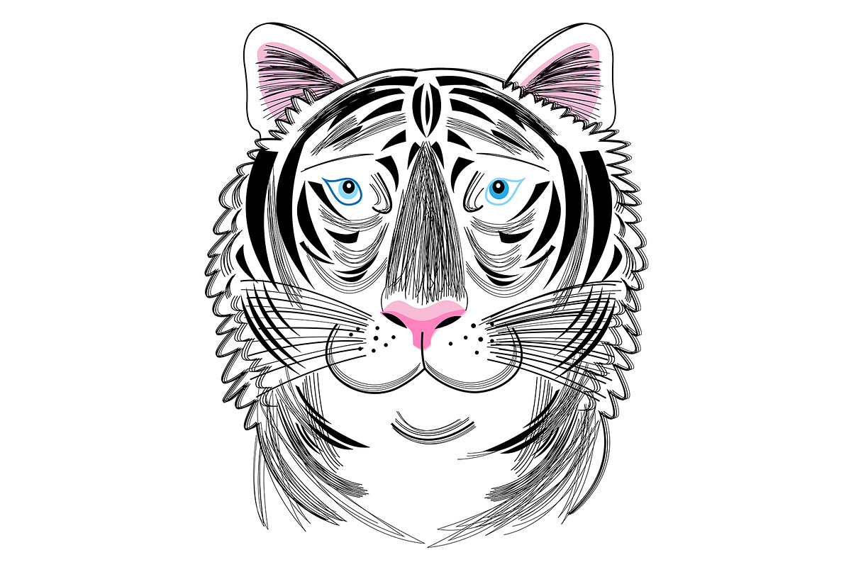 Patterns and portraits of tigers, a Pattern Graphic by Tanor (Photo 7 of 7)