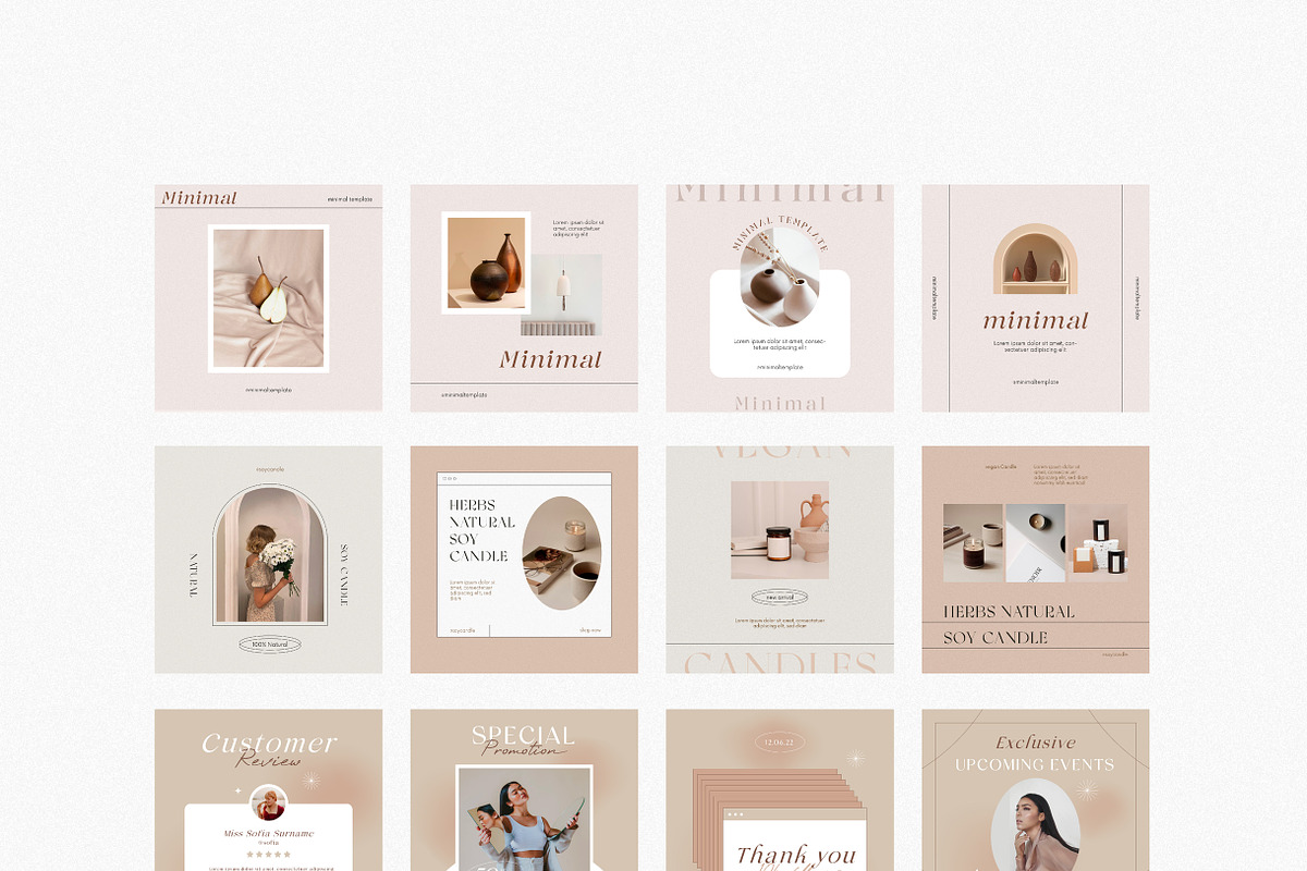 3 Minimal Styles Template, a Social Media Template by Sinando Studio (Photo 3 of 4)