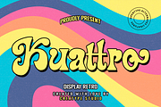 Kuattro Display Retro, a Sans Serif Font by Creatype Studio (Thumbnail 1 of 10)