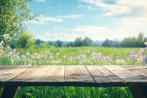 Beautiful spring green meadow, a Photo by Pavel_design