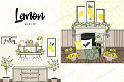 Lemon Scene, a Decorative Illustration by GlamArtZhanna (Thumbnail 2 of 3)