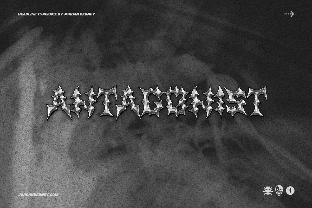 ANTAGONIST Font, a Blackletter Font by Jordan Debney Art (Photo 3 of 5)