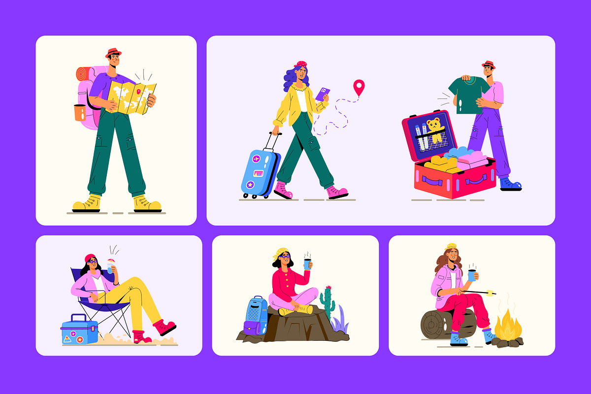 105 Animated Travel Bundle, a Transportation Illustration by Vectors Market (Photo 6 of 9)