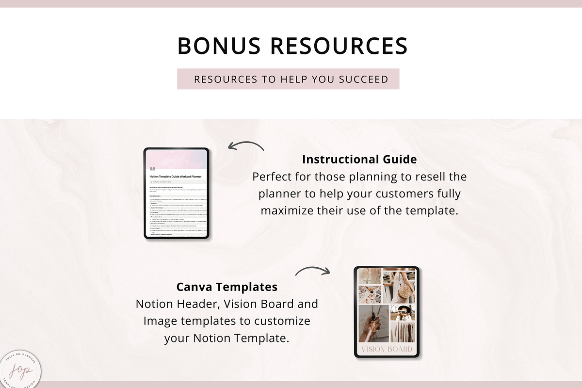 Notion PLR Template Life Planner, a Templates & Theme by Julia On Purpose (Photo 7 of 10)