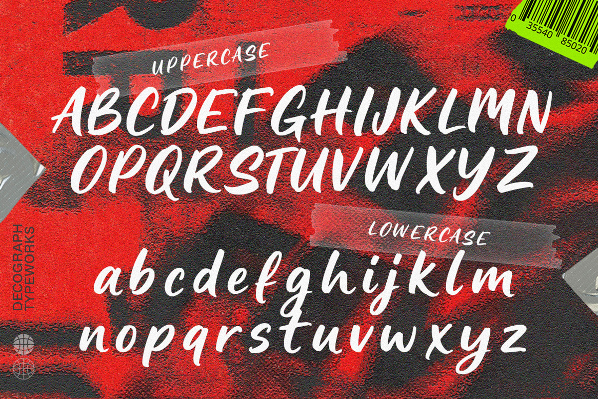 Dark Slash – Bold Brush Script, a Handwritten Font by decographstud (Photo 6 of 8)