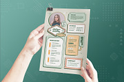 Fun Retro Resume, a Resume Template by Fannan Studio (Thumbnail 2 of 2)