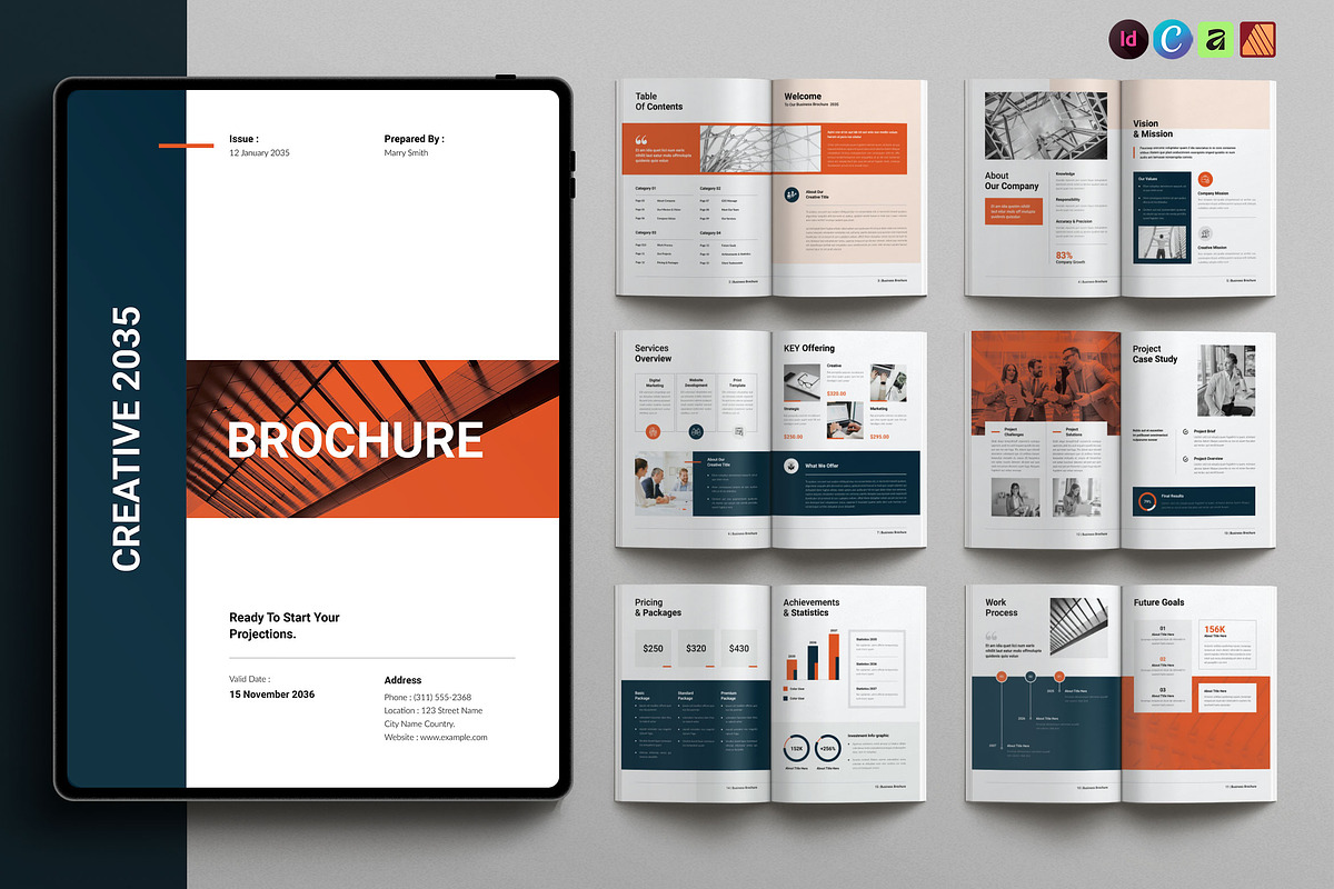 Business Brochure Template, a Brochure Template by NorthPeak (Photo 1 of 10)