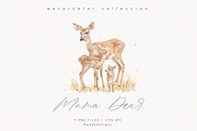 Mama Deer, an Animal Illustration by PeDe Designs (Thumbnail 6 of 18)