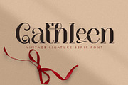 Cathleen|Vintage Ligature Serif Font, a Serif Font by Kandella's Art (Thumbnail 1 of 17)