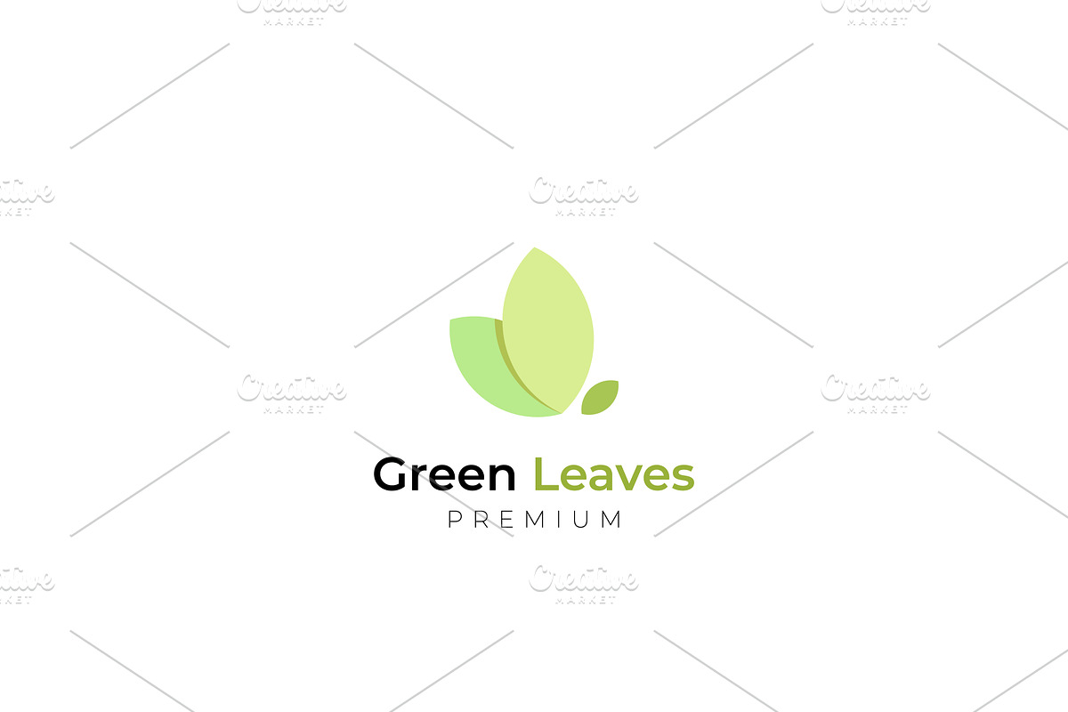 Elegant Green Leaf Logo Design
