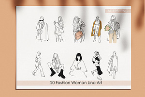 Women Fashion Art. Fashion Vector