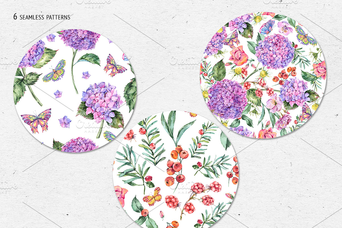 Watercolor Summer Wildflowers, an Illustration by Belusuab (Photo 11 of 13)
