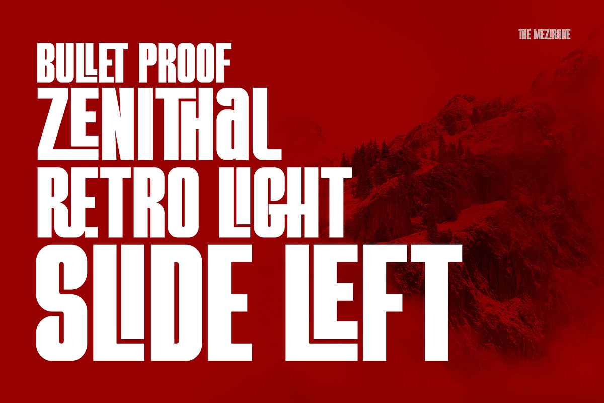 The Mezirane - Bold Sans Ligature, a Sans Serif Font by Almarkhatype (Photo 2 of 10)
