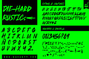 DIE-HARD - FONT DUO, a Handwritten Font by NasArt© (Thumbnail 9 of 11)