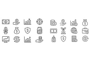 Financial icons representing, a Business Photo by ZinetroN