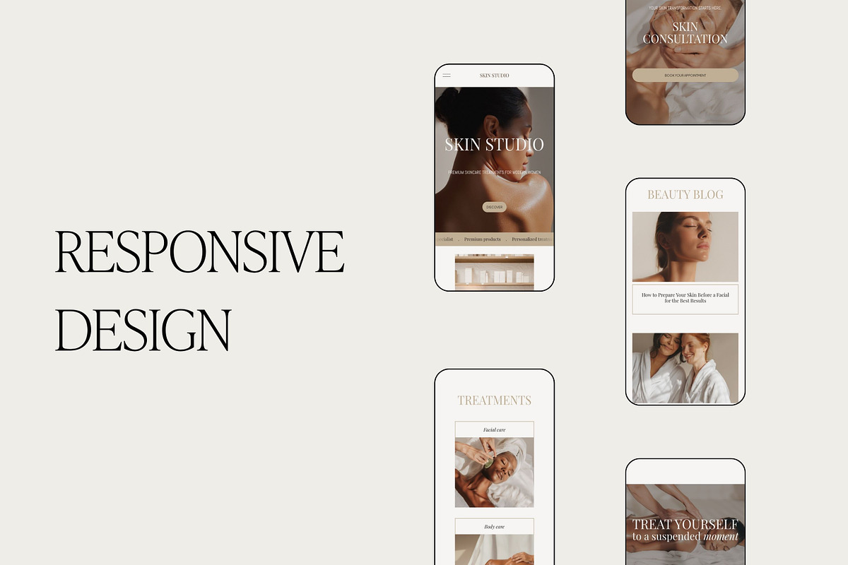 Squarespace Beauty Salon Esthetician, a Squarespace Template by Studio Marmotte (Photo 4 of 6)