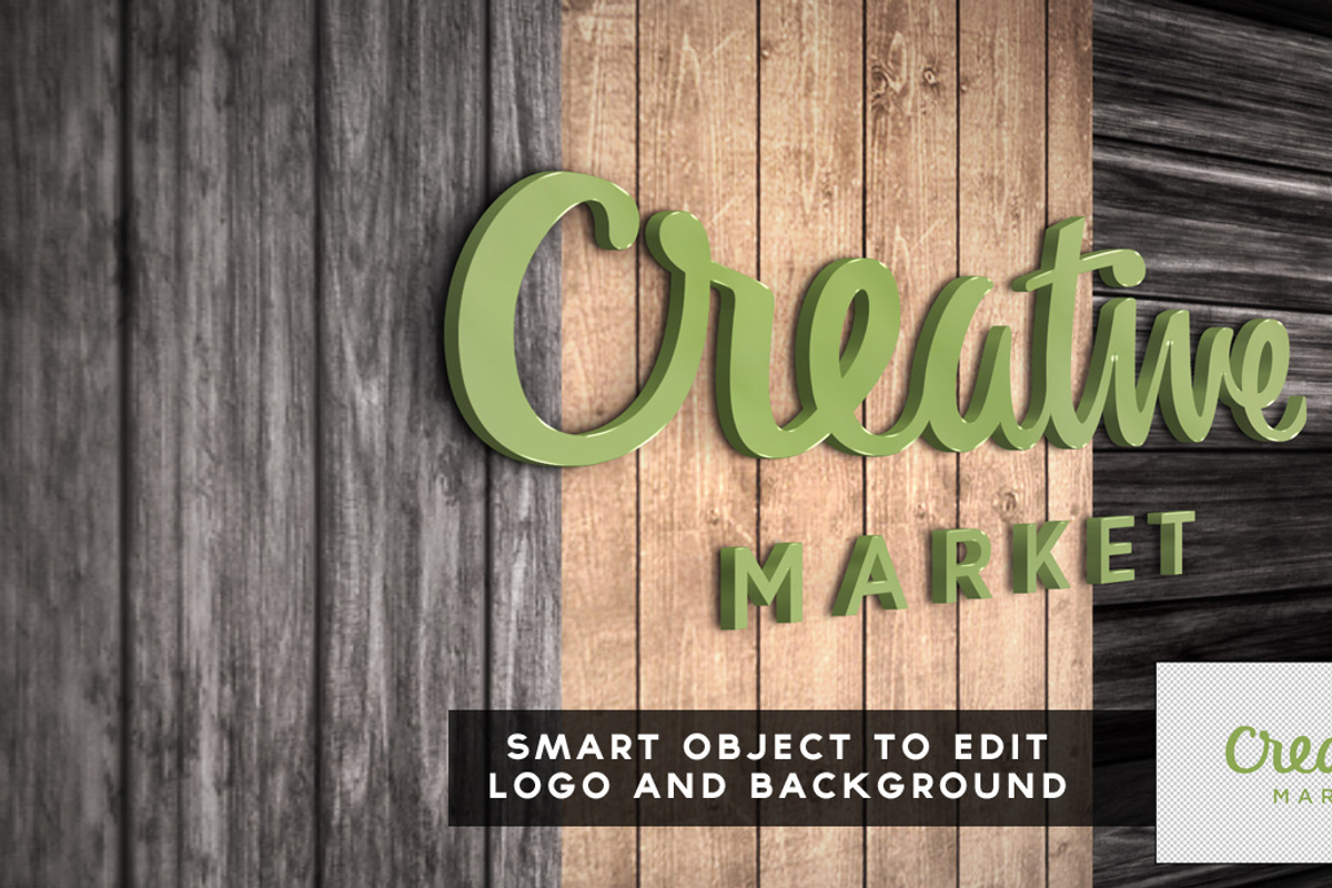 3D Logo Mock Up, a Product Mockup by RgraphicsDesign (Photo 5 of 5)
