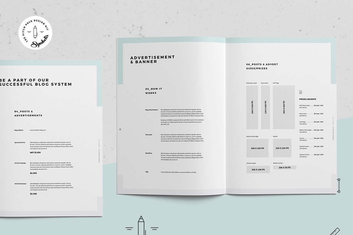 Symbolis Blogger Media Kit, a Stationery Template by Egotype (Photo 7 of 15)