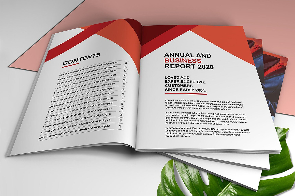 Corporate Annual Report Template, a Brochure Template by Template Shop (Photo 8 of 10)