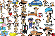 Detective ~ Cartoon Character Set, a Person Illustration by The Toon Company (Thumbnail 3 of 7)