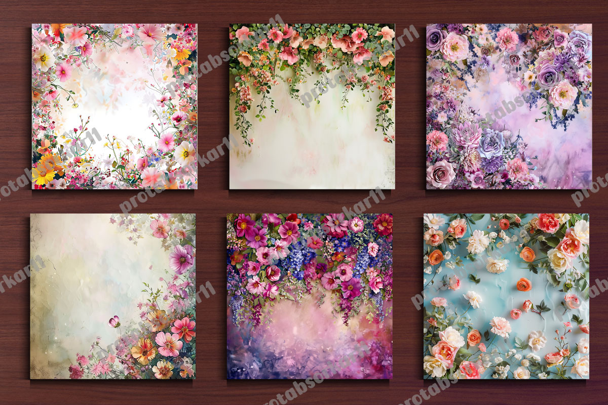 Floral Wall Digital Papers, a Background Photo by protabsorkar11 (Photo 3 of 4)