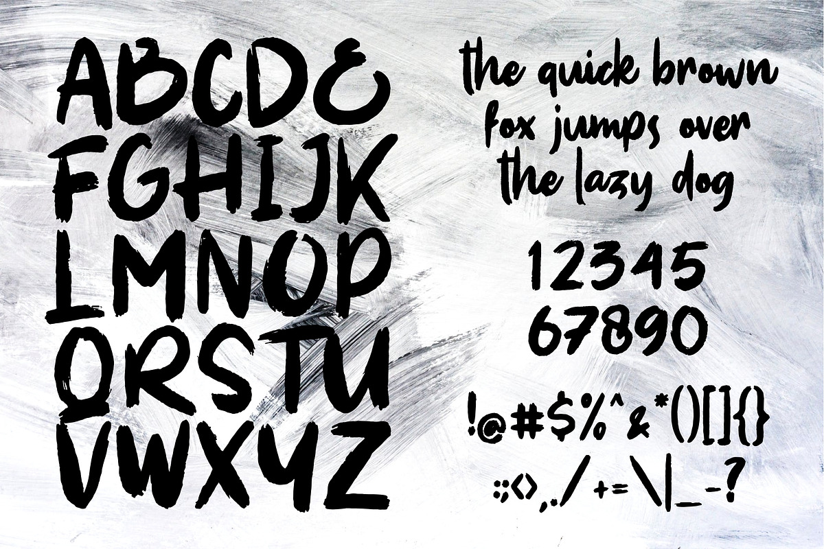 SOUL PAINT Brush Font preview 5