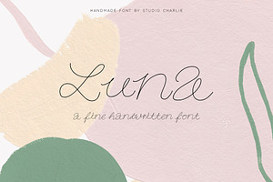 Luna - A fine Font Script
