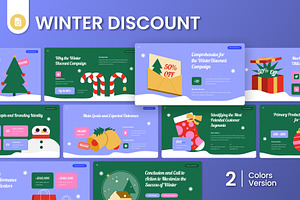 Winter Discount Google Slides, a Templates & Theme by Antstheme