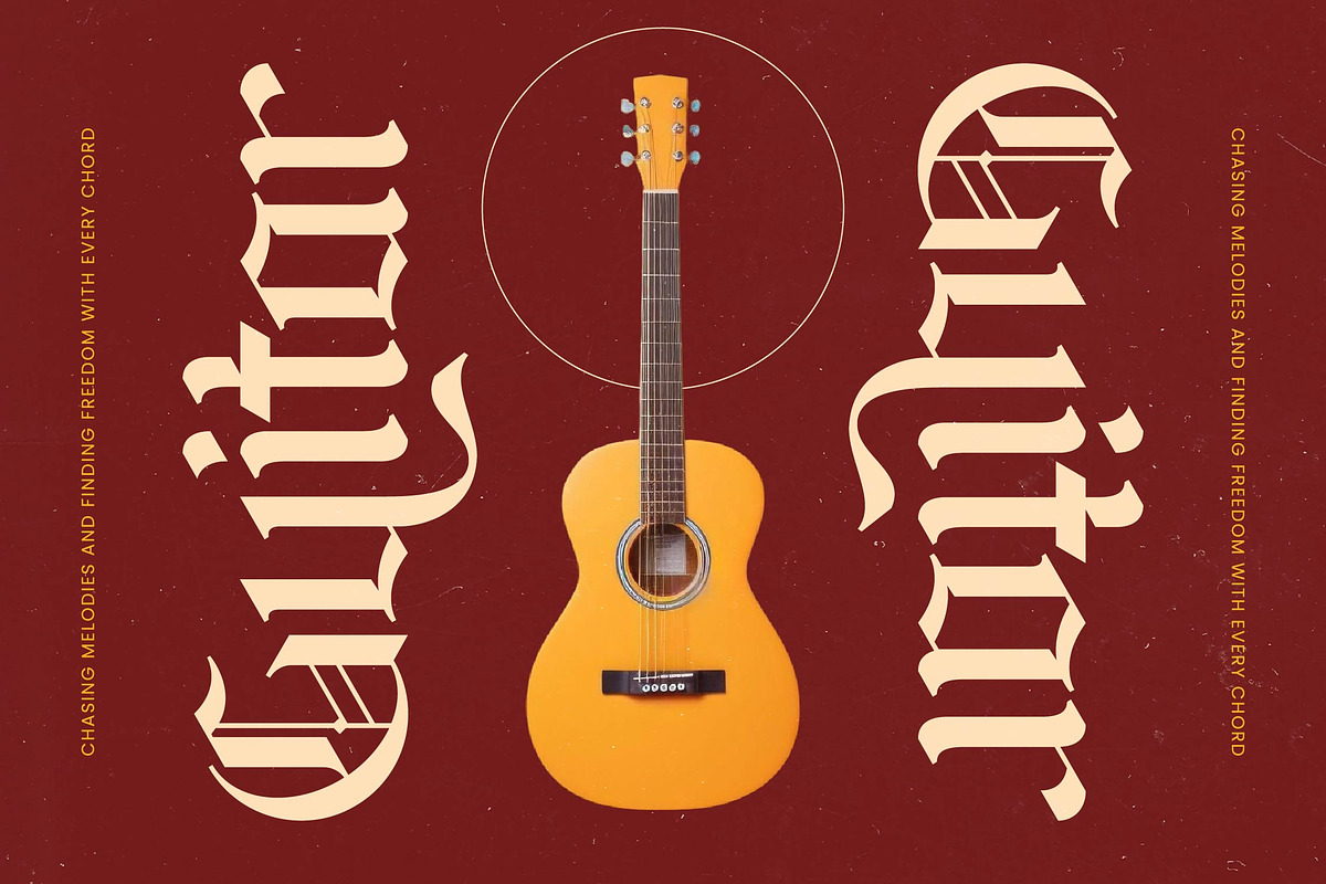 Lionkin Stylish Blackletter Font, a Blackletter Font by timelesstype.co (Photo 4 of 20)