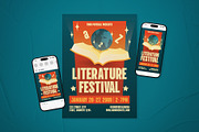 Literature Festival Event Flyer Set, a Flyer Template by The Good Store (Thumbnail 1 of 2)