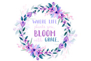 Watercolour Leaves and Floral Kit, a Texture Illustration by Maria Zebroff (Thumbnail 6 of 11)