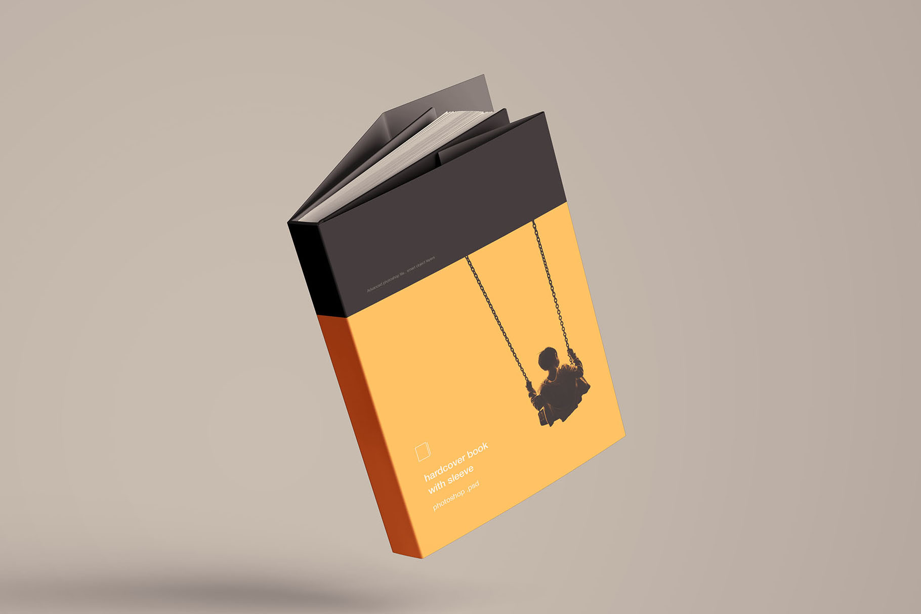 Hardcover Book with Sleeve Mockup, a Books & Magazine Mockup by Graphic ...