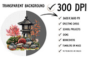 Watercolor Japan Clipart PNG, an Illustration by Craft Nest (Thumbnail 2 of 12)