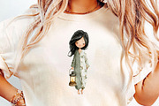 Whimsical Girls Clipart Set, an Illustration by DreamCafeArt (Thumbnail 4 of 6)