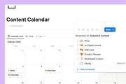 Editorial Calendar For Substack, a Templates & Theme by Orbit Studio Shop (Thumbnail 3 of 7)