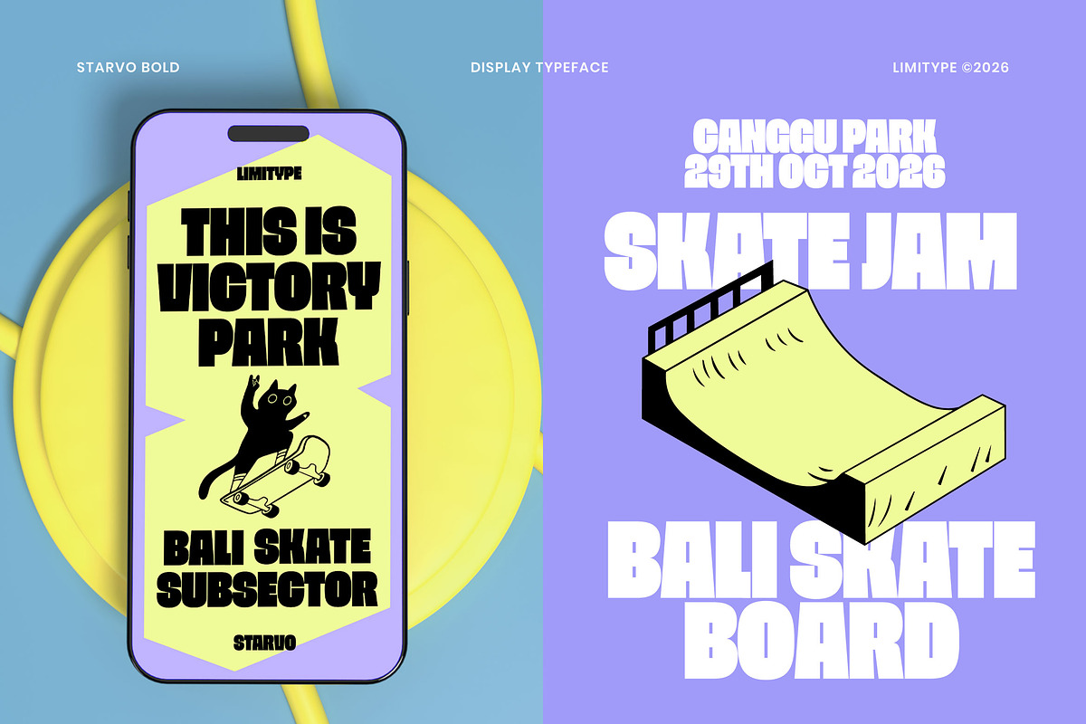 Starvo - Bold Condensed Font, a Sans Serif Font by limitype (Photo 4 of 10)